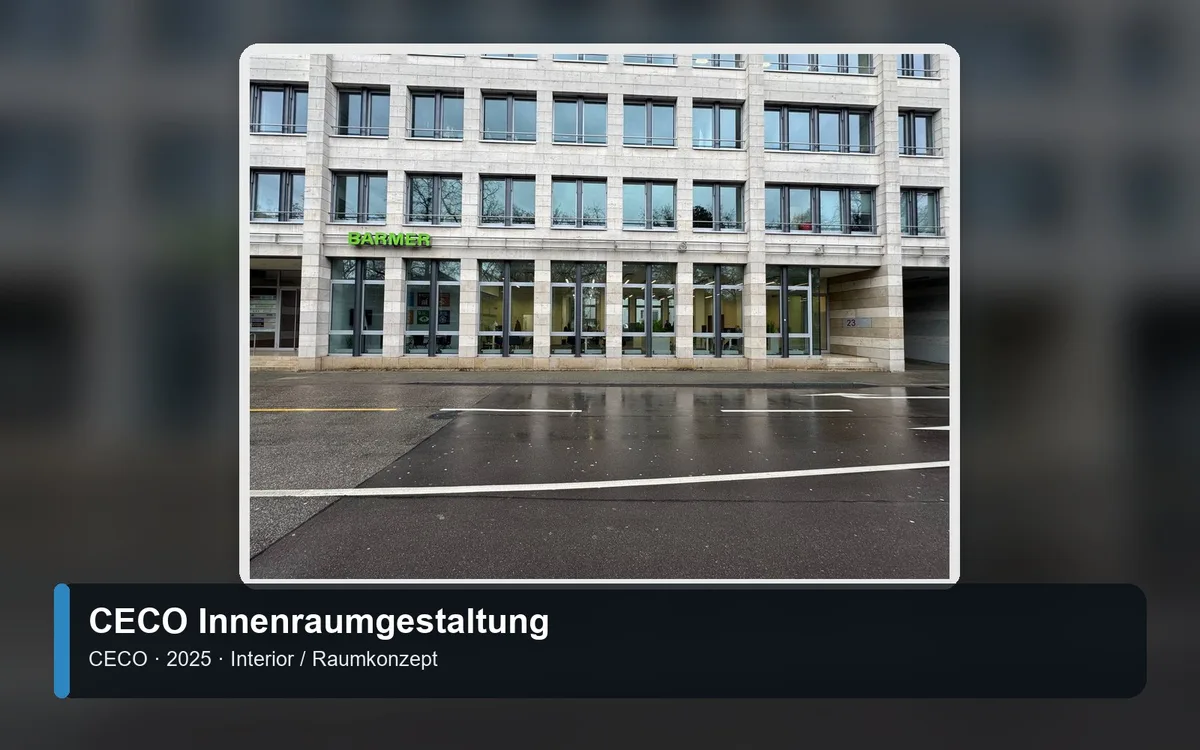 CECO Innenraumgestaltung – Referenzvisual für CECO (Interior / Raumkonzept)