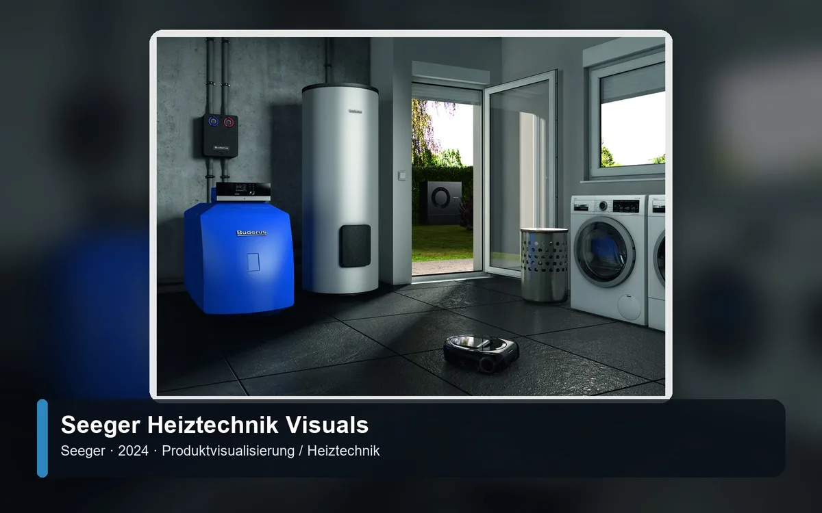 Seeger Heiztechnik Visuals – Referenzvisual für Seeger (Produktvisualisierung / Heiztechnik)